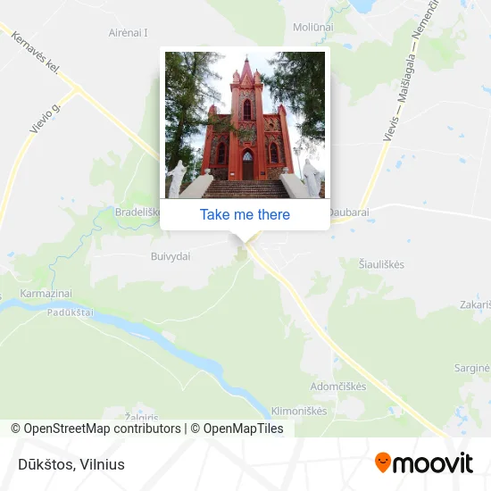 Карта Dūkštos