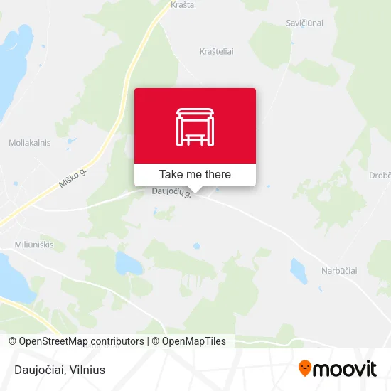 Карта Daujočiai