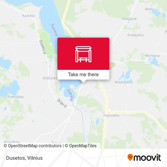 Карта Dusetos