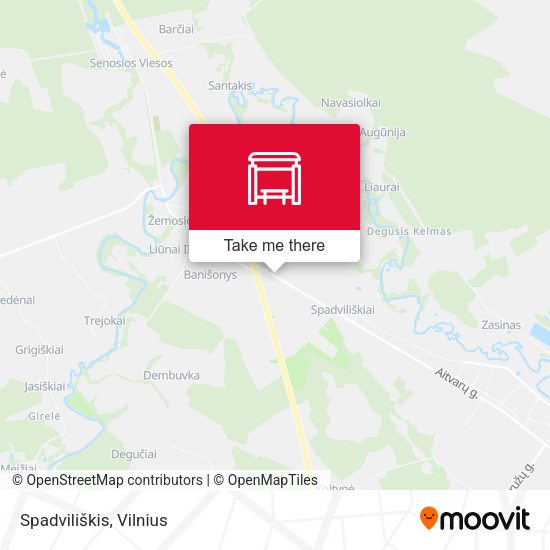 Карта Spadviliškis