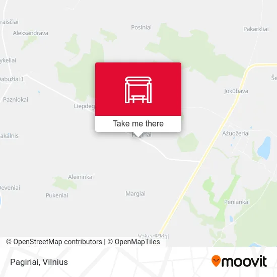 Карта Pagiriai