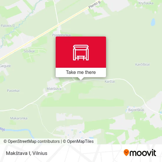Карта Makštava I