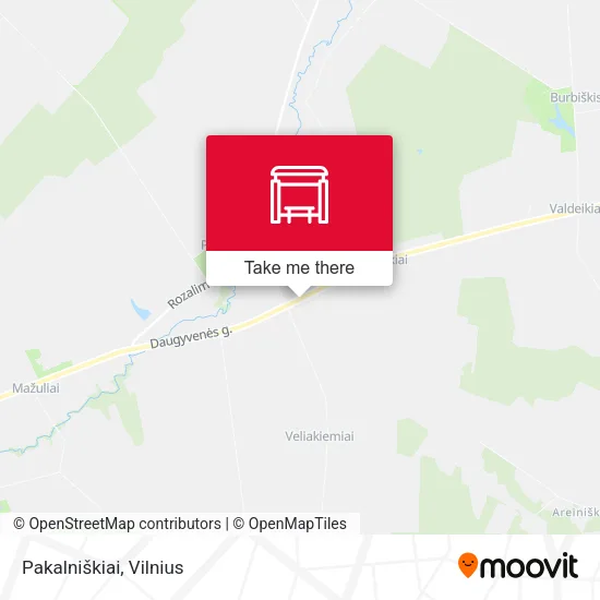 Карта Pakalniškiai