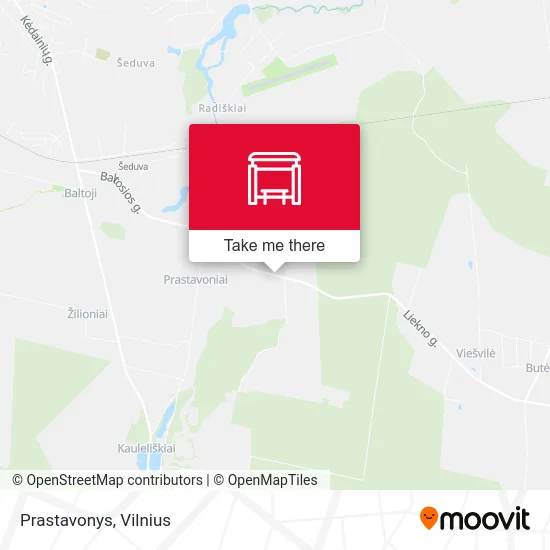 Карта Prastavonys