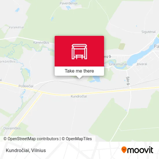 Карта Kundročiai