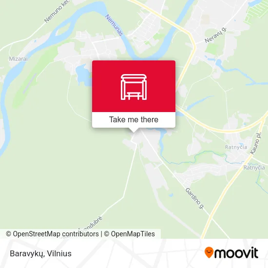 Карта Baravykų