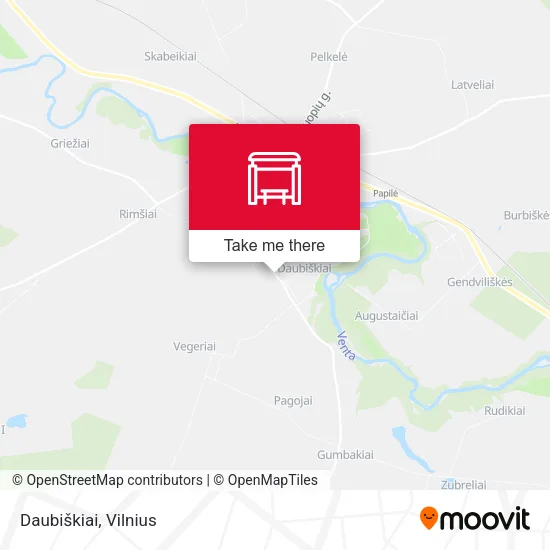 Карта Daubiškiai