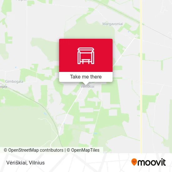 Карта Vėriškiai