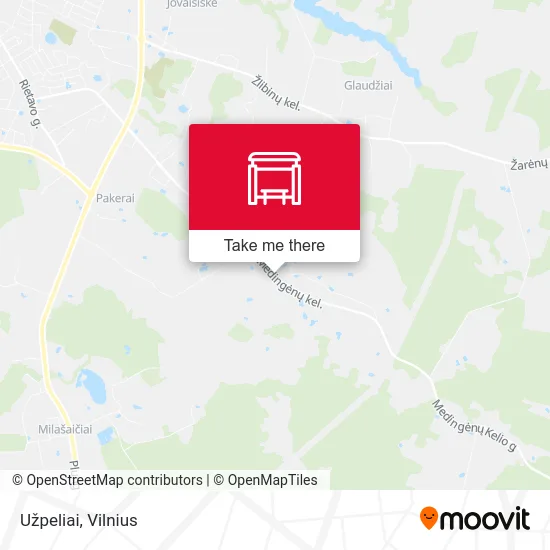 Карта Užpeliai