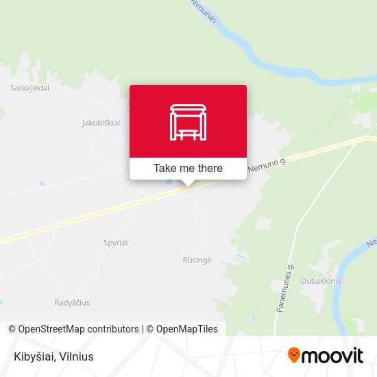 Карта Kibyšiai