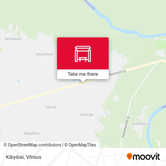 Карта Kibyšiai