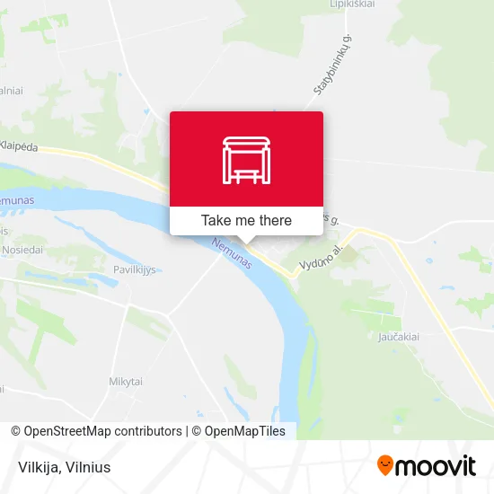 Карта Vilkija