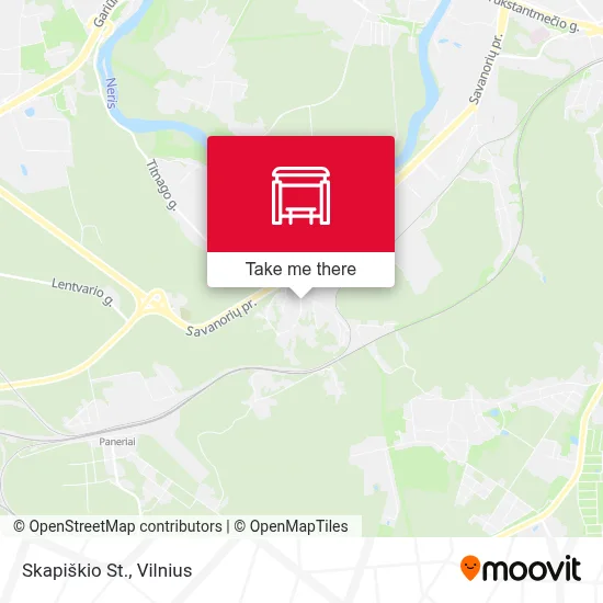 Skapiškio St. map
