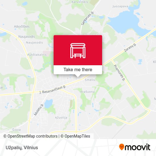 Карта Užpalių
