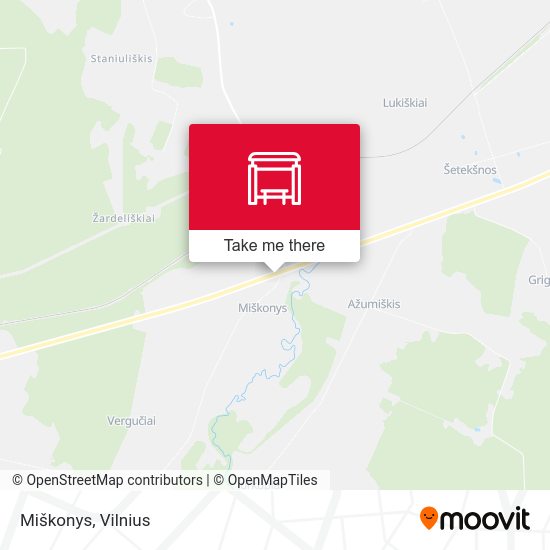 Карта Miškonys