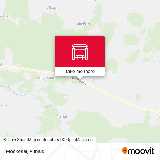Карта Moškėnai