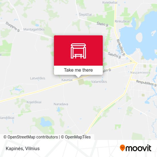 Карта Kapinės