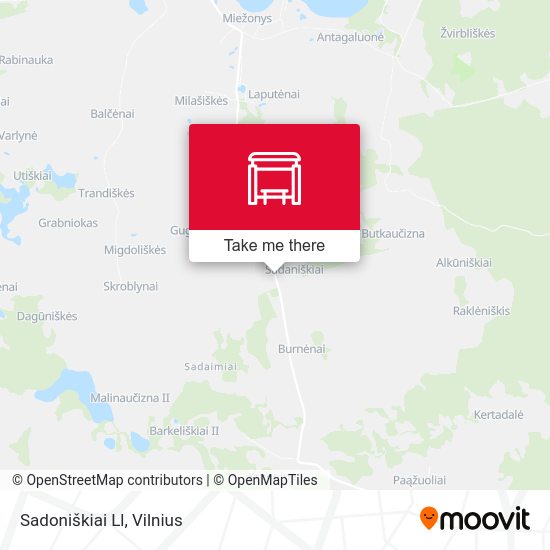 Карта Sadoniškiai Ll