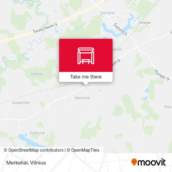 Карта Merkeliai