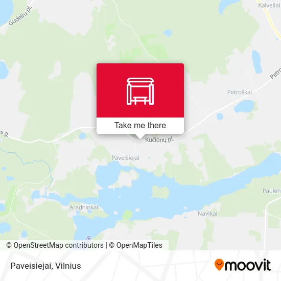 Карта Paveisiejai