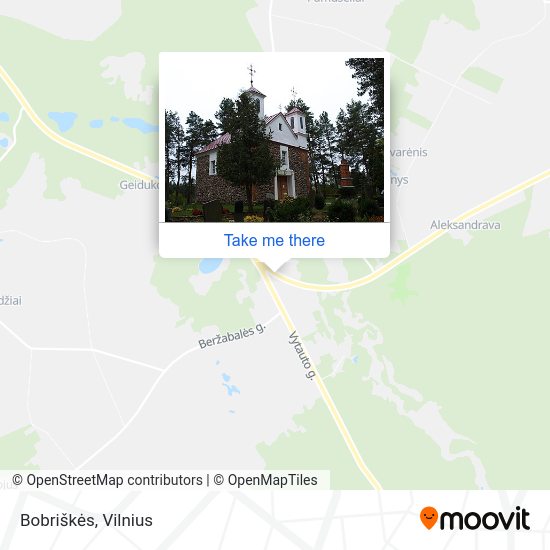 Карта Bobriškės