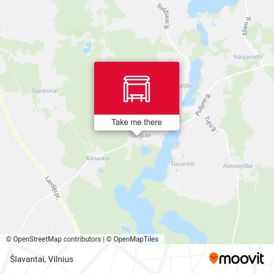 Карта Šlavantai