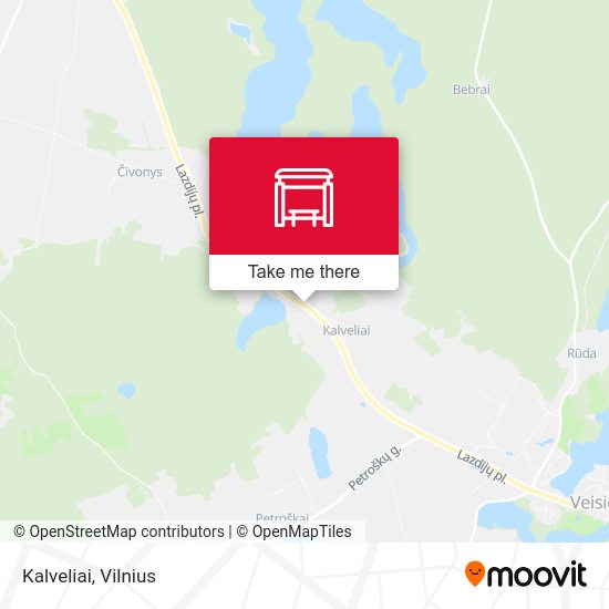 Карта Kalveliai