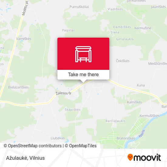 Карта Ažulaukė