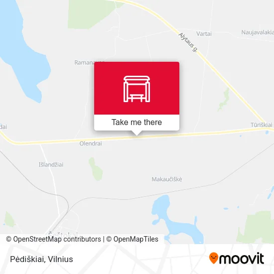 Карта Pėdiškiai