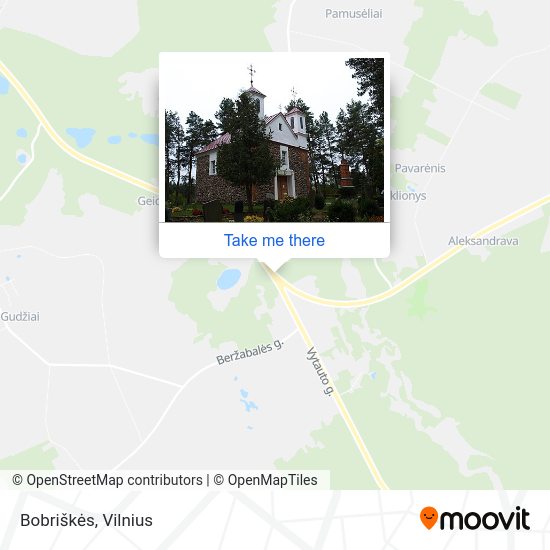 Карта Bobriškės