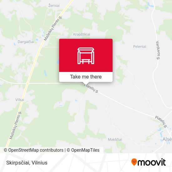 Карта Skirpsčiai