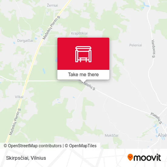 Карта Skirpsčiai