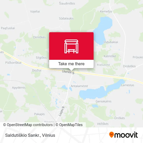 Карта Saldutiškio Sankr.