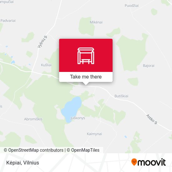 Карта Kėpiai