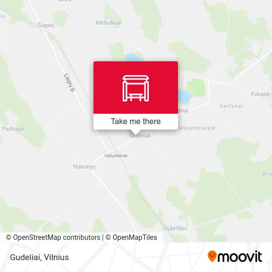 Карта Gudeliai