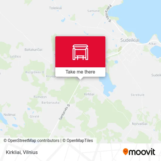Карта Kirkliai