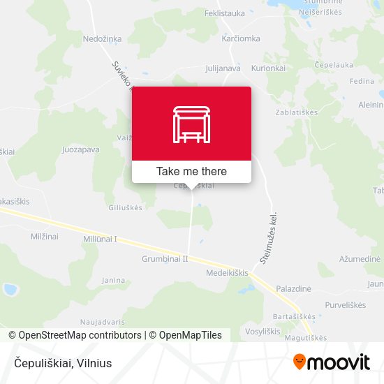 Карта Čepuliškiai