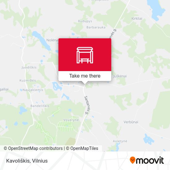 Карта Kavoliškis