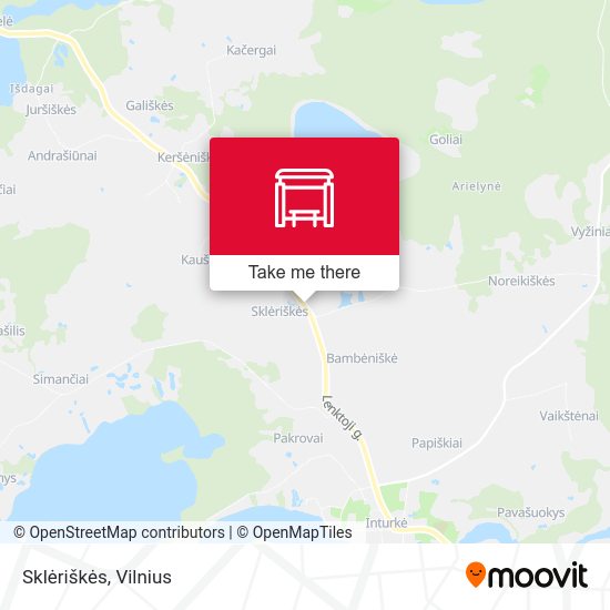 Карта Sklėriškės