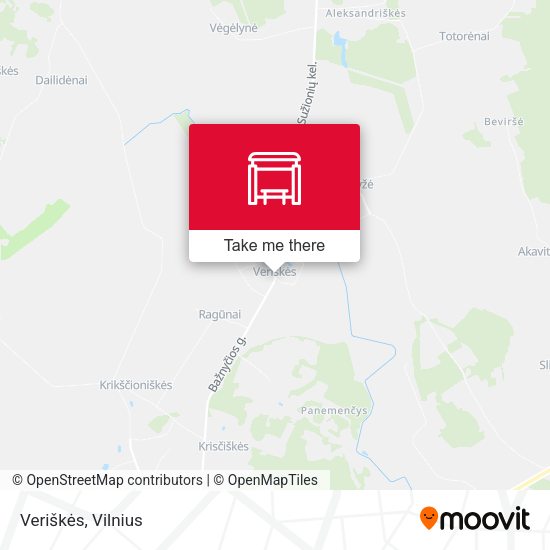 Карта Veriškės
