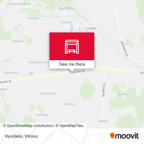 Карта Kyviškės