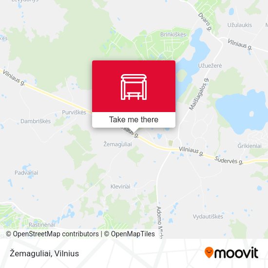 Карта Žemaguliai
