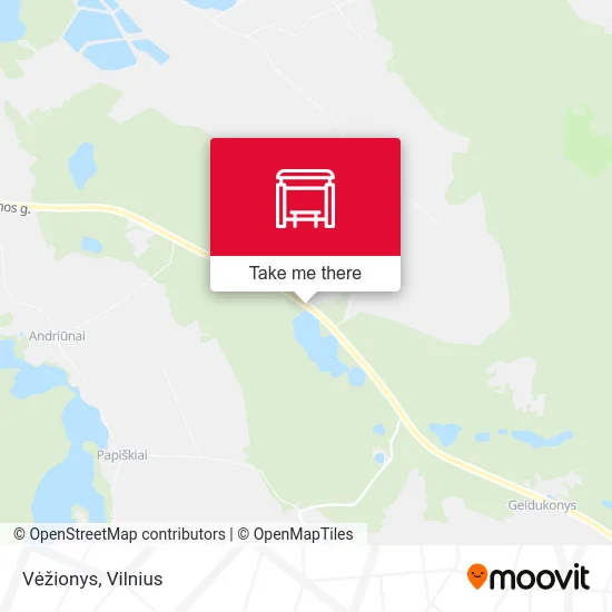 Карта Vėžionys