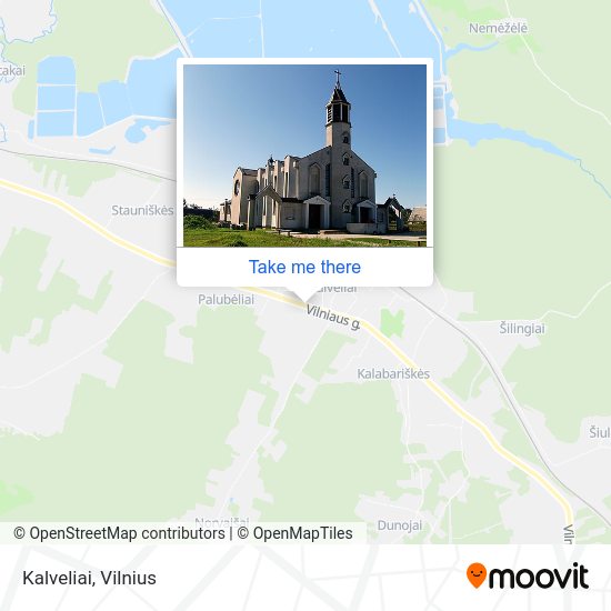 Карта Kalveliai