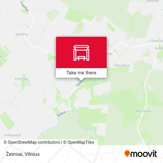 Карта Žeimiai