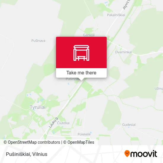 Карта Pušiniškiai