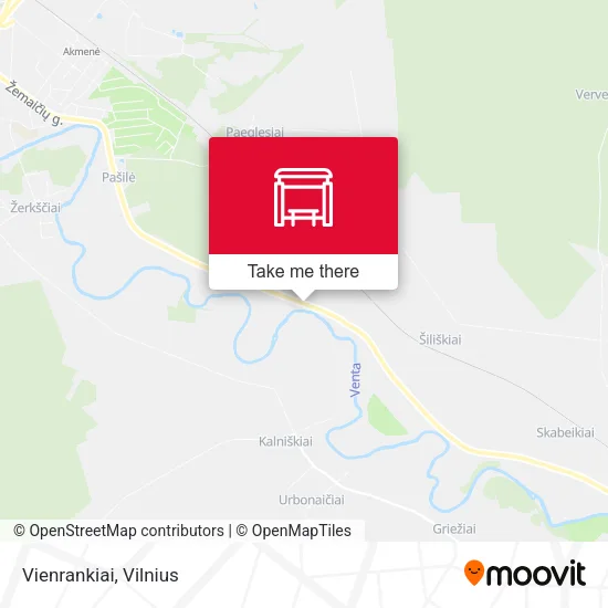 Карта Vienrankiai