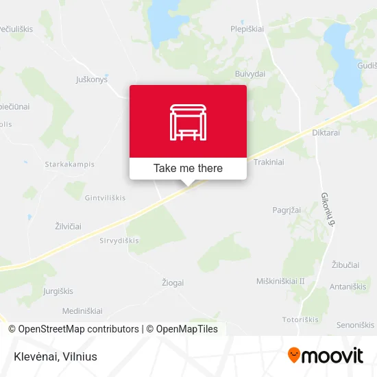 Карта Klevėnai