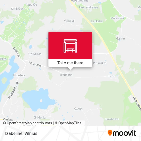 Карта Izabelinė