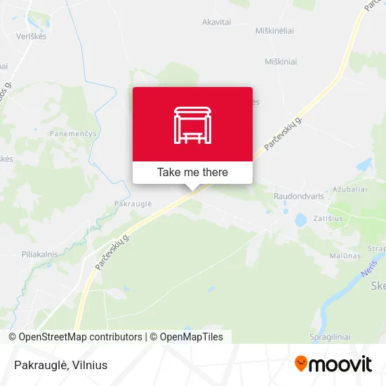 Карта Pakrauglė